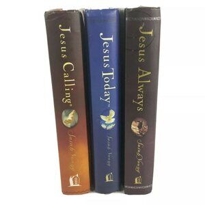 Jesus Calling Jesus Today Jesus Always Sarah Young Devotional Hardcover 3 Books